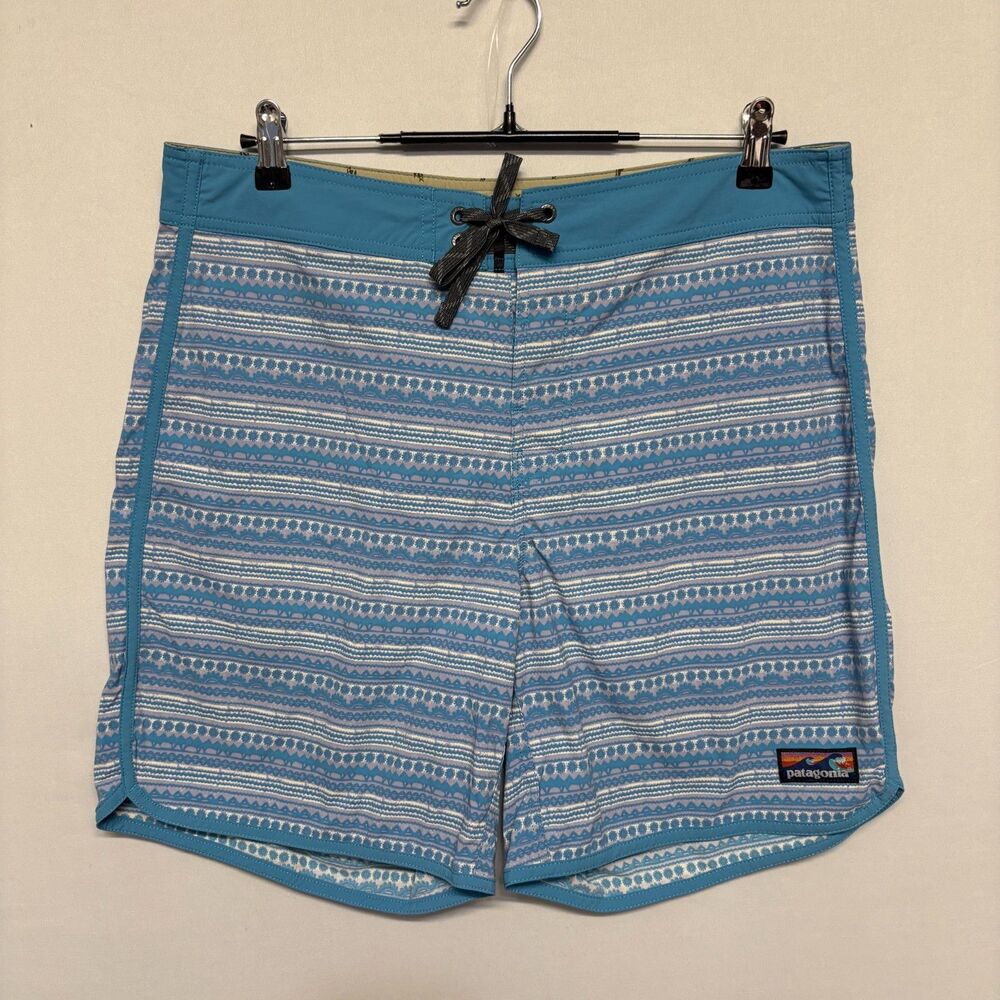 Patagonia Men Size 34 Stretch Wavefarer Boardshorts Swim Shorts Trunks D131 -10